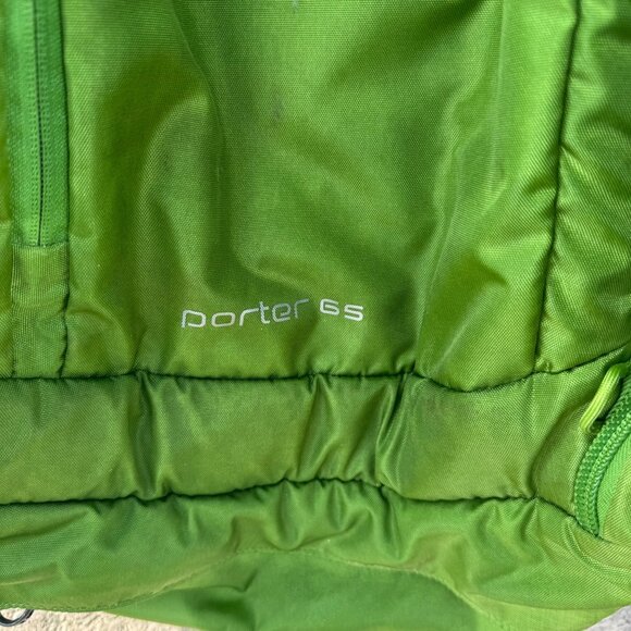 Osprey Porter 65 Travel Backpack Lightweight Hiking Pack Green Luggage - Picture 5 of 10